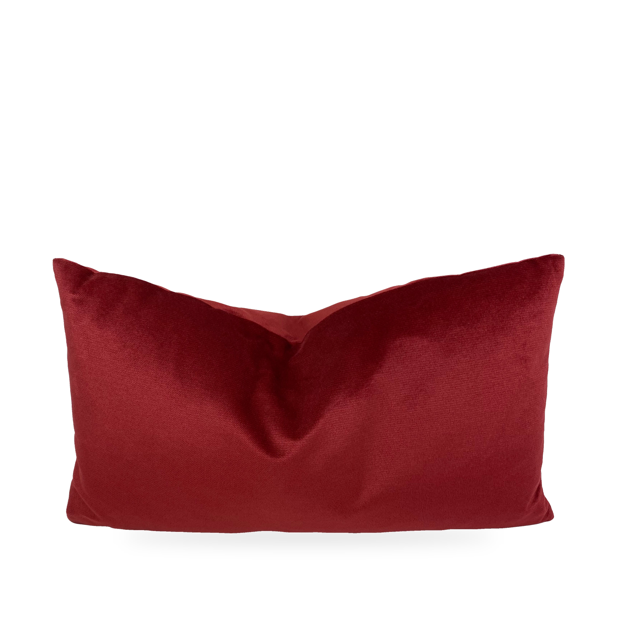 Luxury Lumbar Pillow – 24" × 14" – Belvedere Sangria