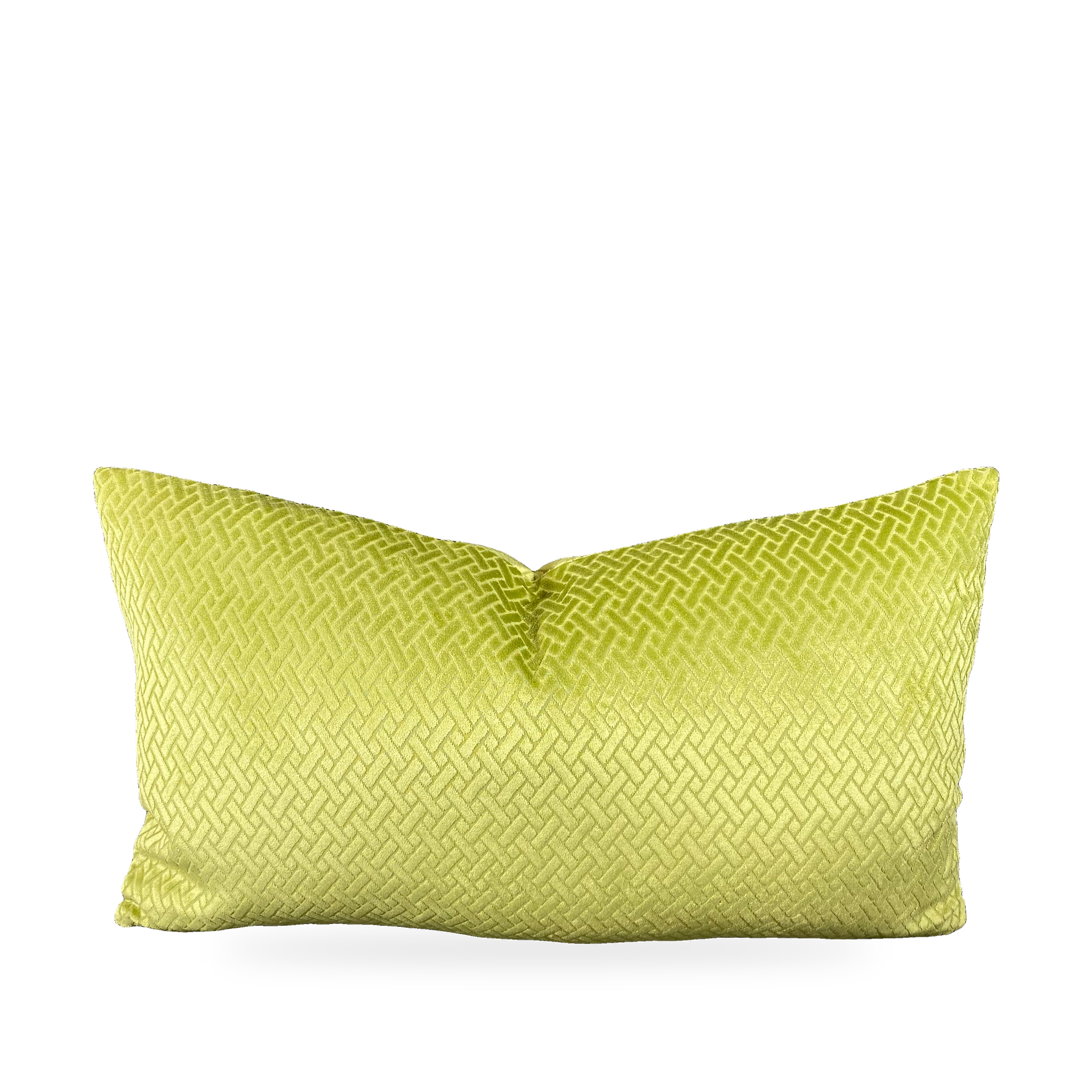 Luxury Lumbar Pillow – 24" × 14" – Flex Green