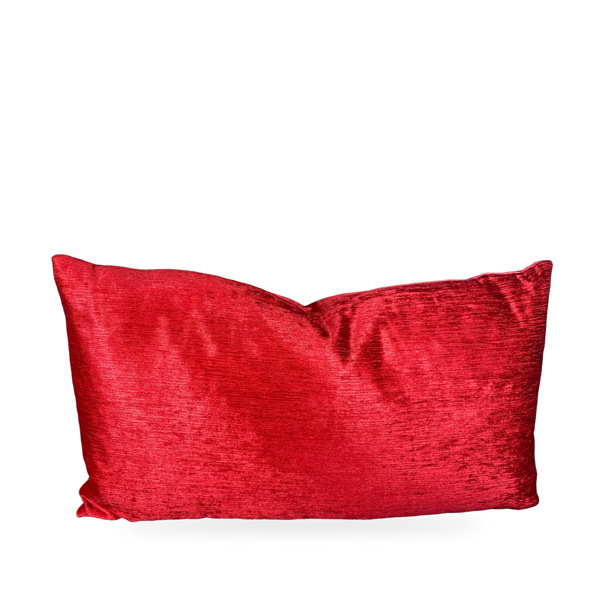 Luxury Lumbar Pillow – 24" × 14" – Empress Casandra Red