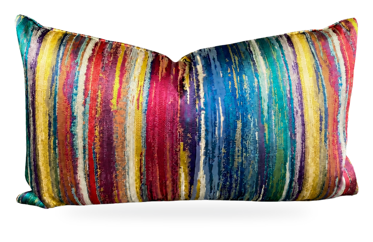Roy G Bin Carnival – 24" × 14" Luxury Lumbar Pillow