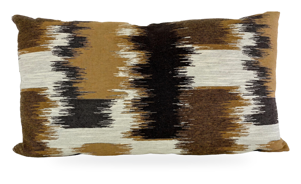Nila Max Caramel – 24" × 14" Luxury Lumbar Pillow