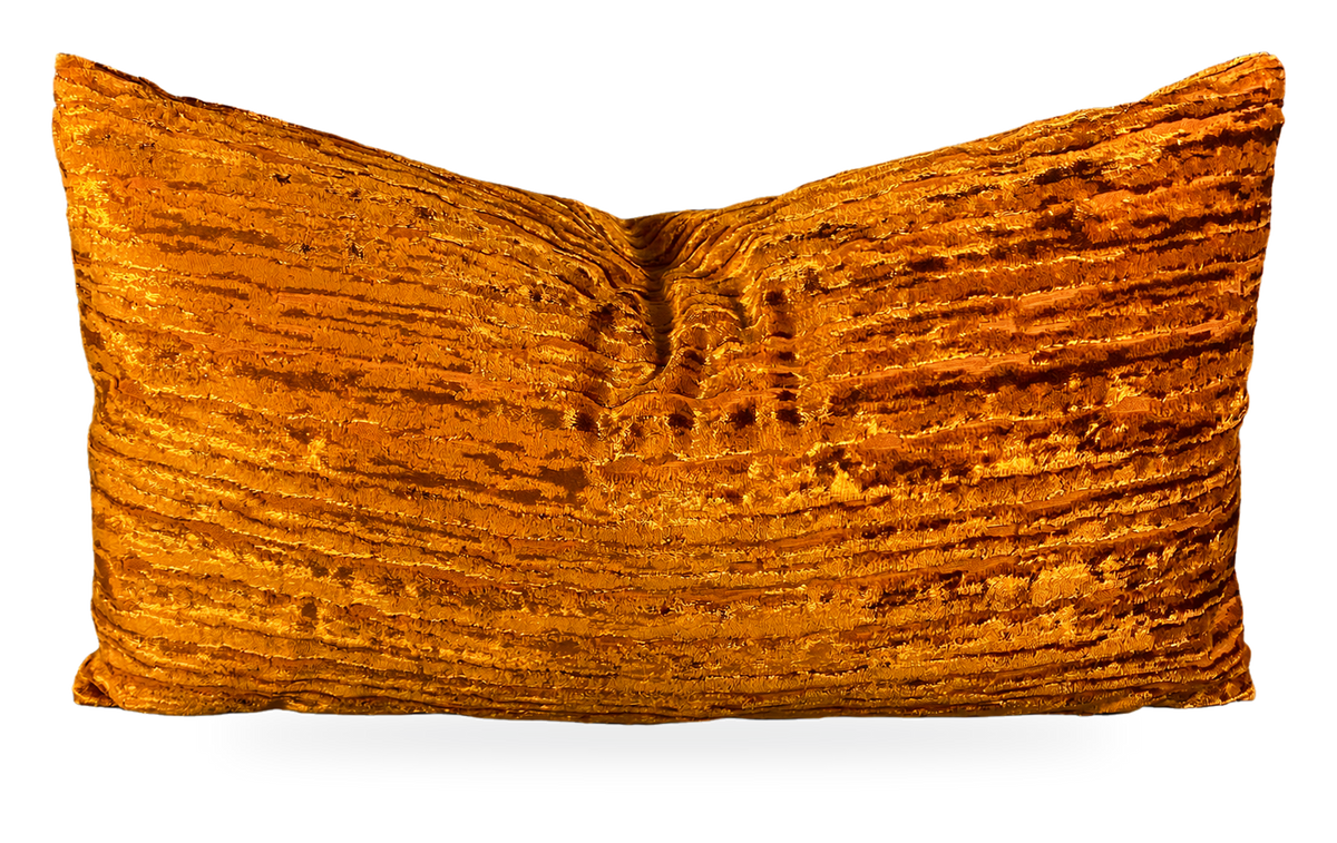 Wake Pumpkin – 24" × 14" Luxury Lumbar Pillow