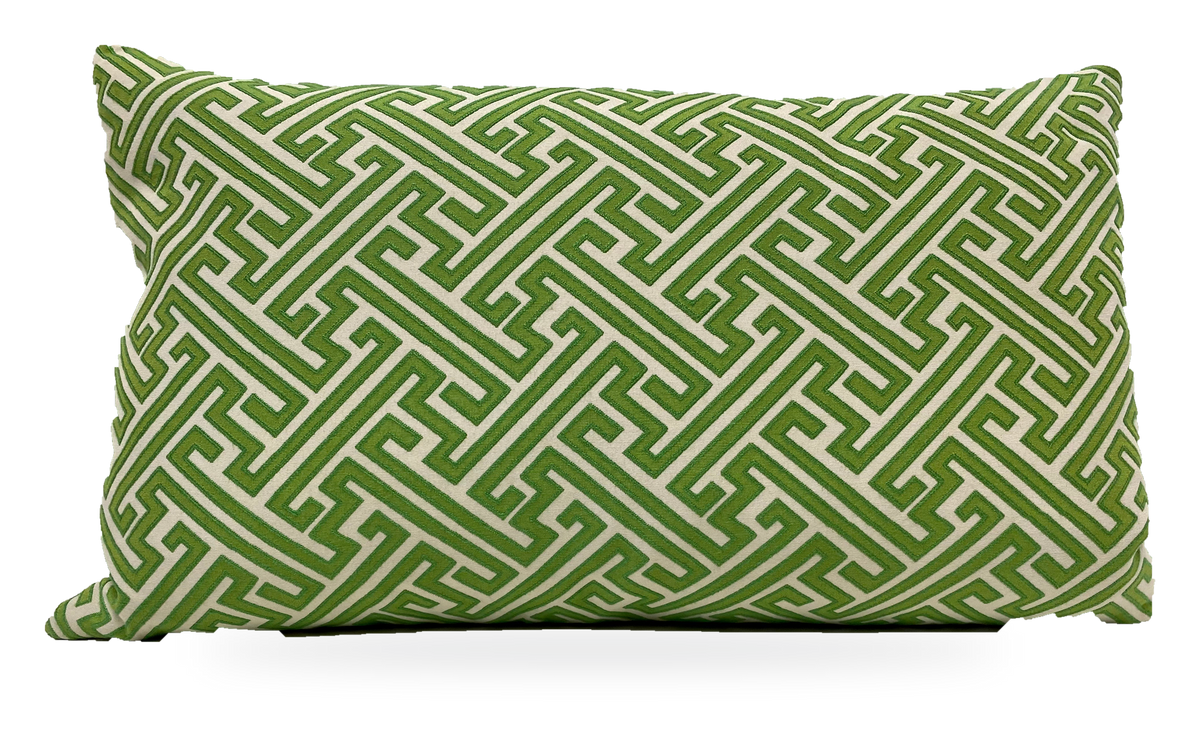 Amazed Green – 24" × 14" Luxury Lumbar Pillow
