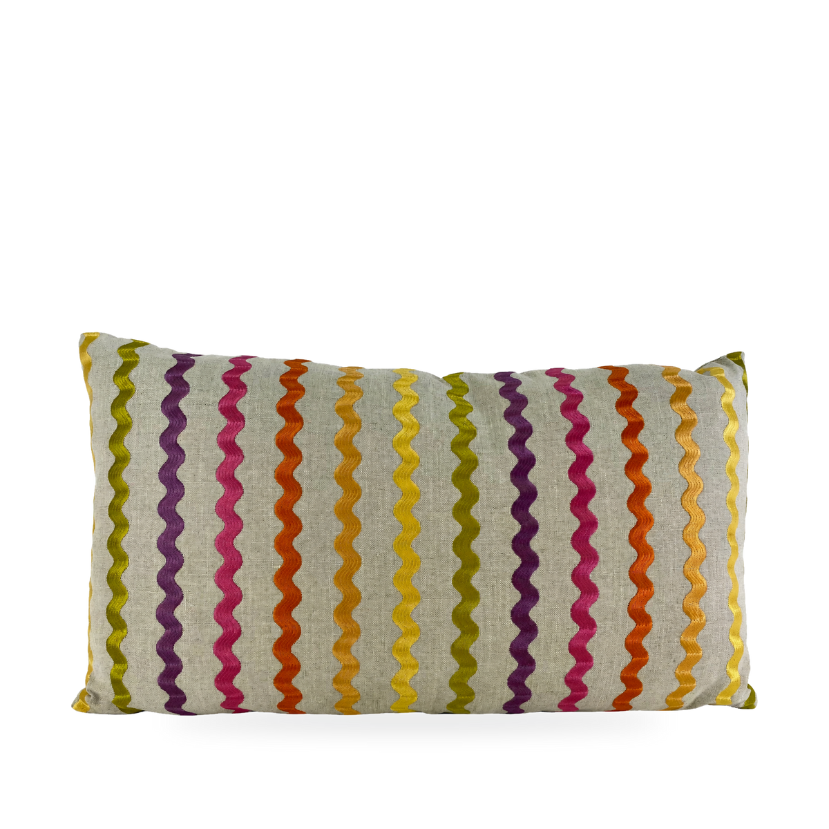 Luxury Lumbar Pillow – 24" × 14" – Samba Blossom