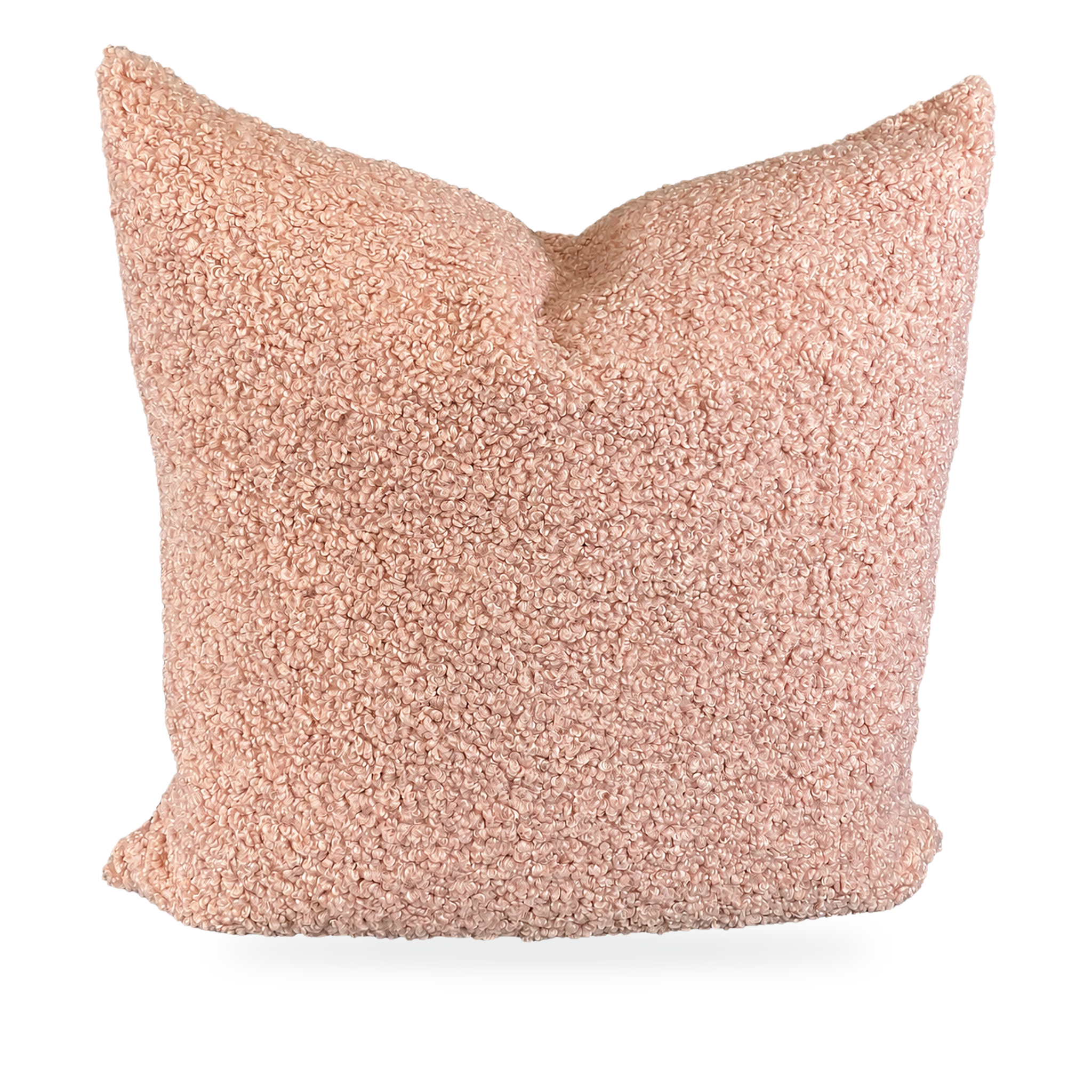 Luxury Pillow – 24" × 24" – Poodle Blush