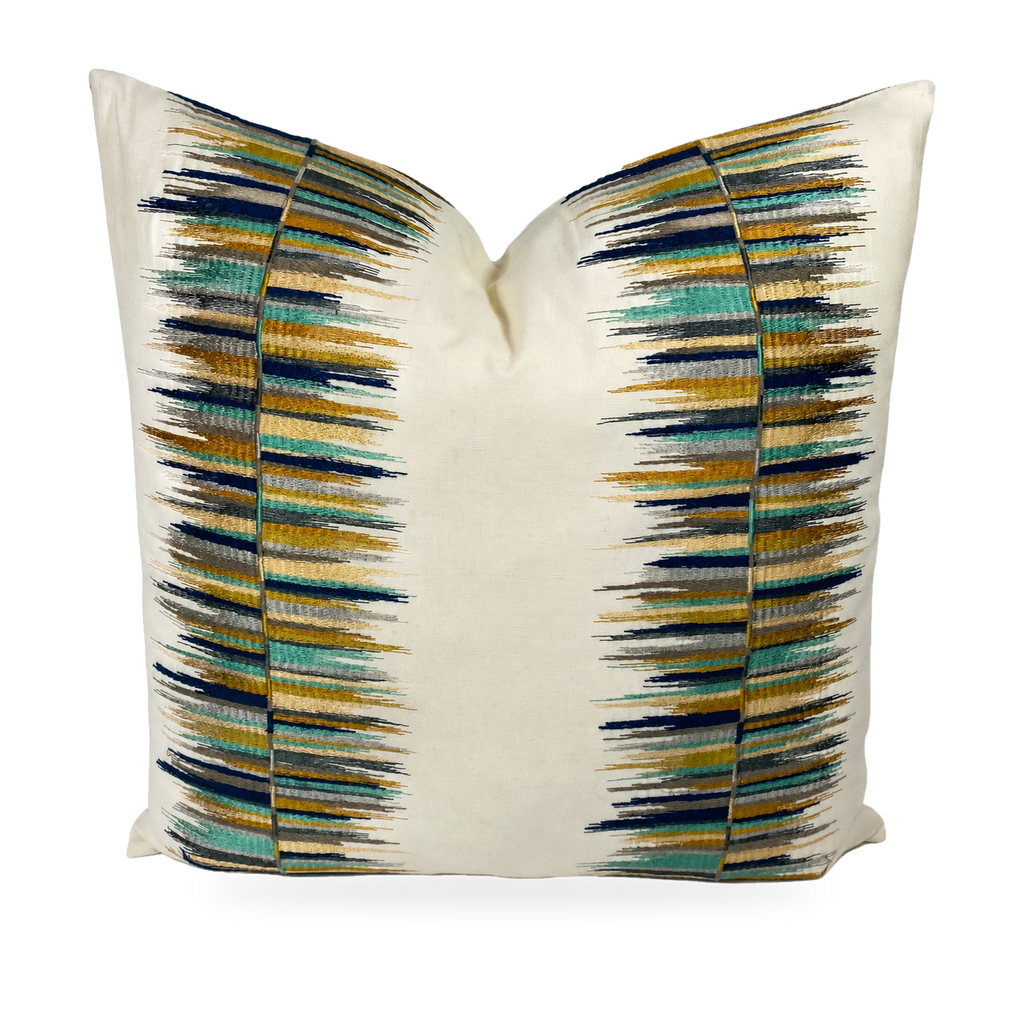 Fun Fair Agate – 24" × 24" Luxury Square Pillow