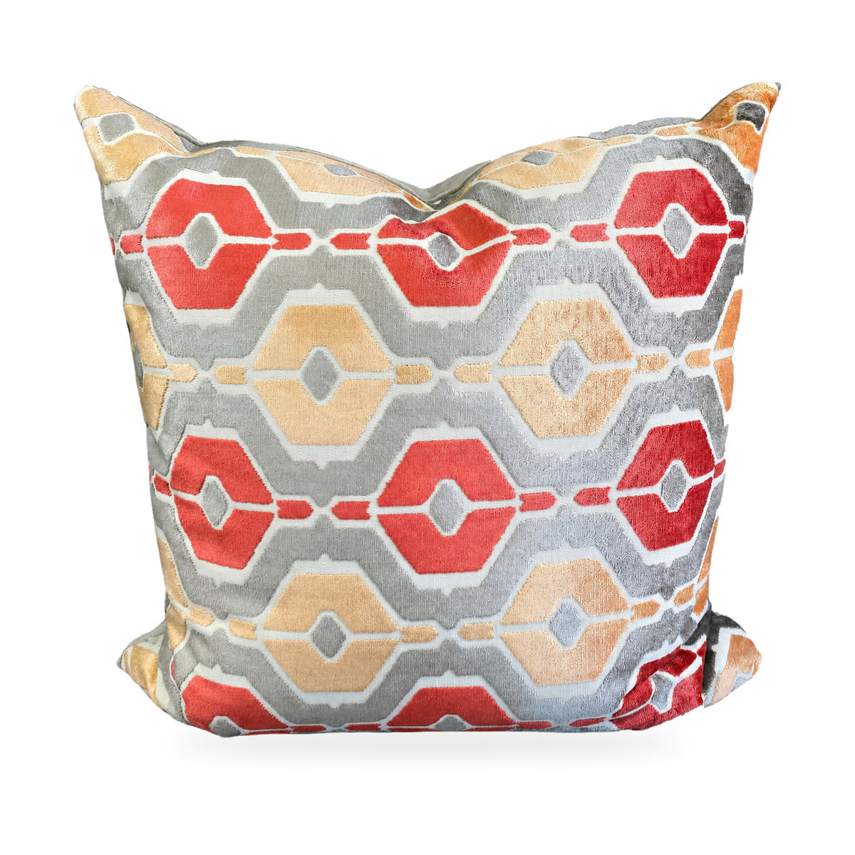 Dellan Coral – 24" × 24" Luxury Square Pillow