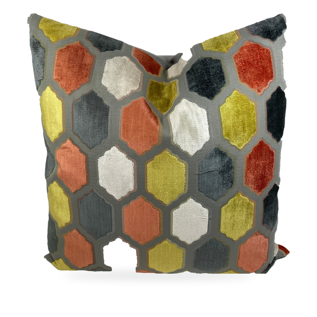 Mallorca Sorbet – 24" × 24" Luxury Square Pillow