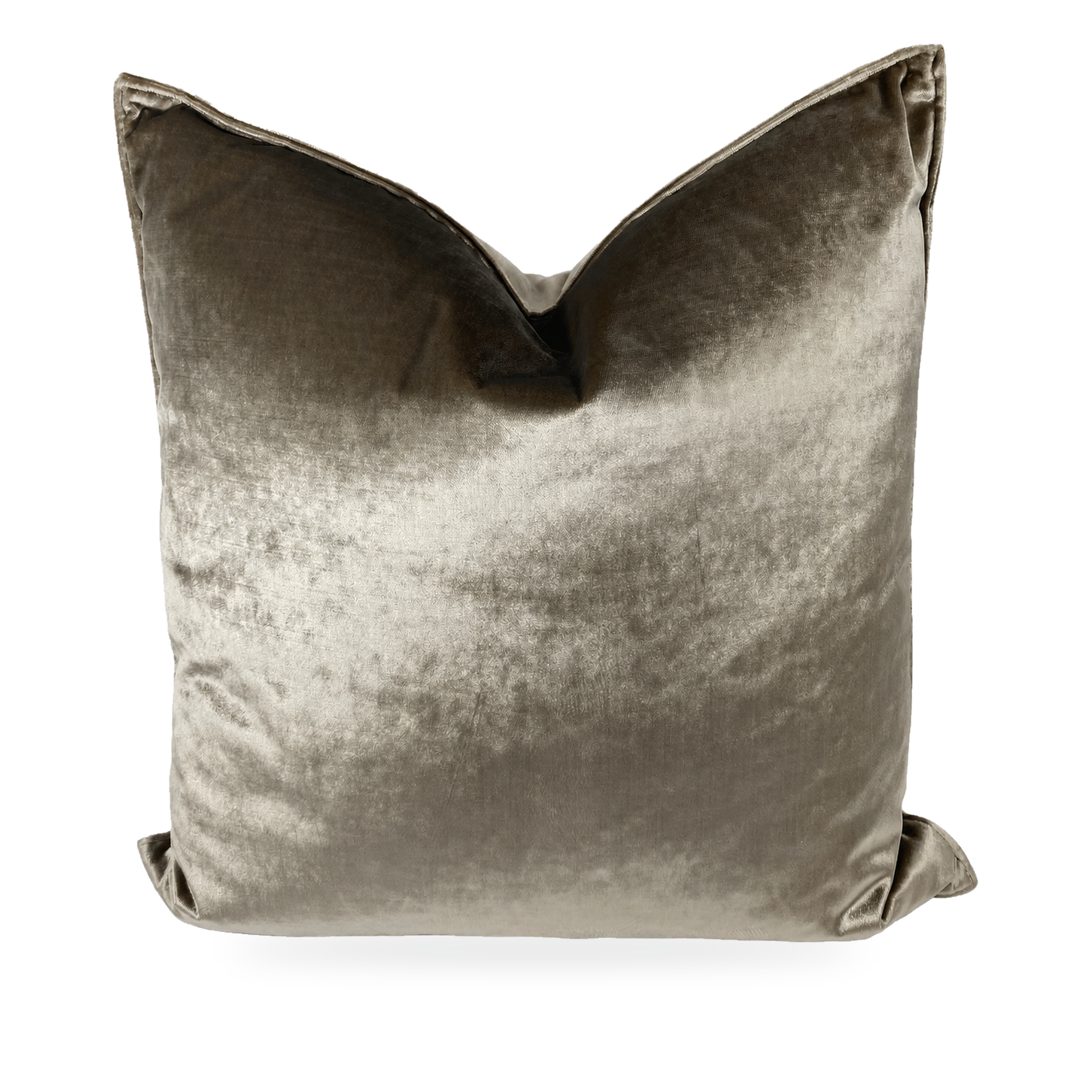 Iridescence Double Front Latte – 24" × 24" Luxury Square Pillow