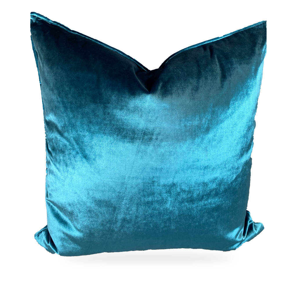 Iridescence Peacock – 24" × 24" Luxury Square Pillow