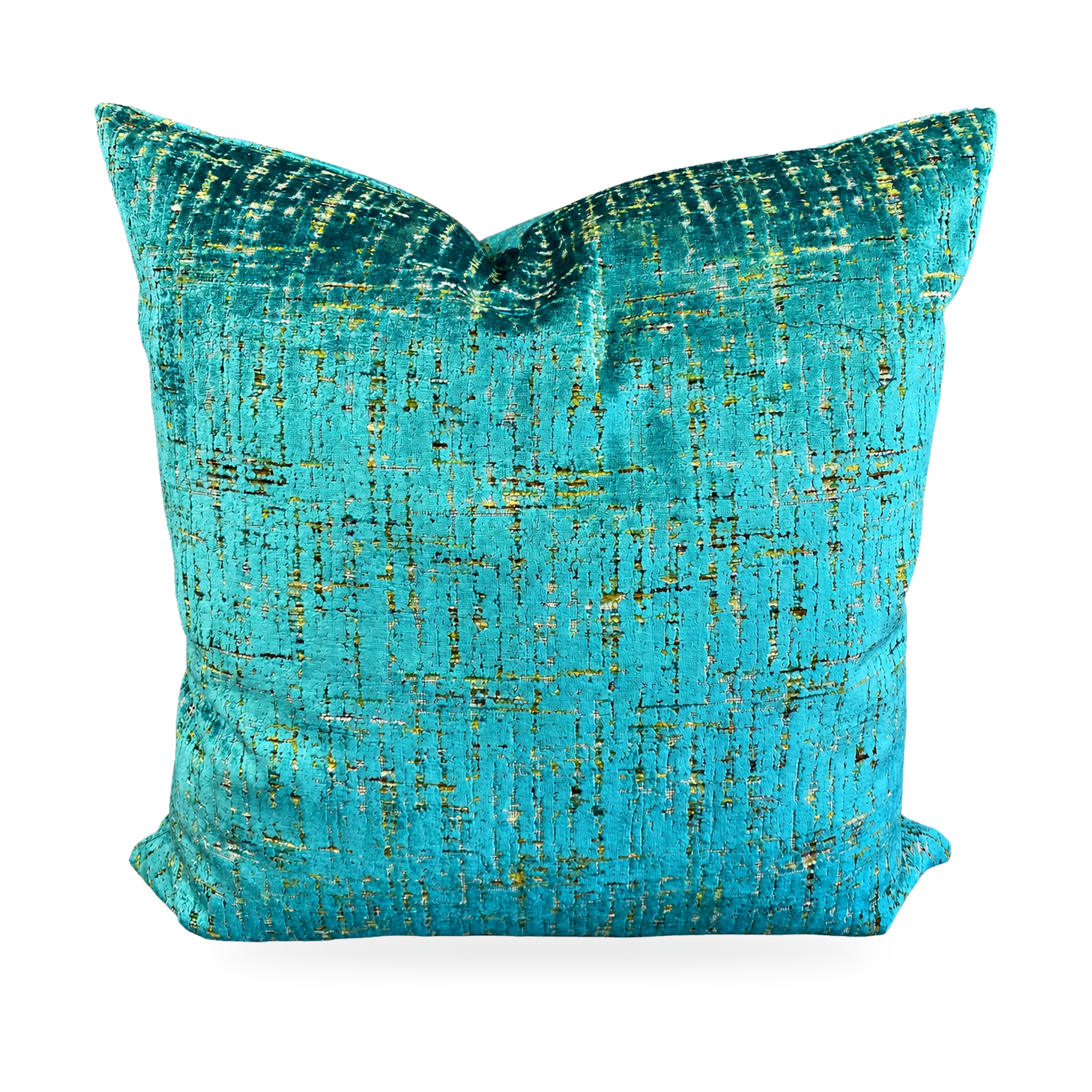 Luxury Pillow – 24" × 24" – Moonstruck Peacock
