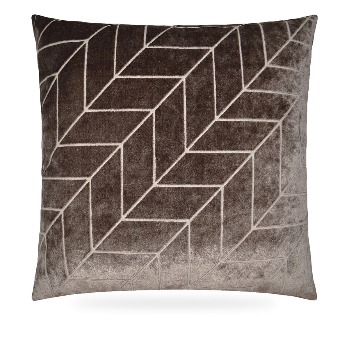 Villa Mocha – 24" × 24" Luxury Square Pillow