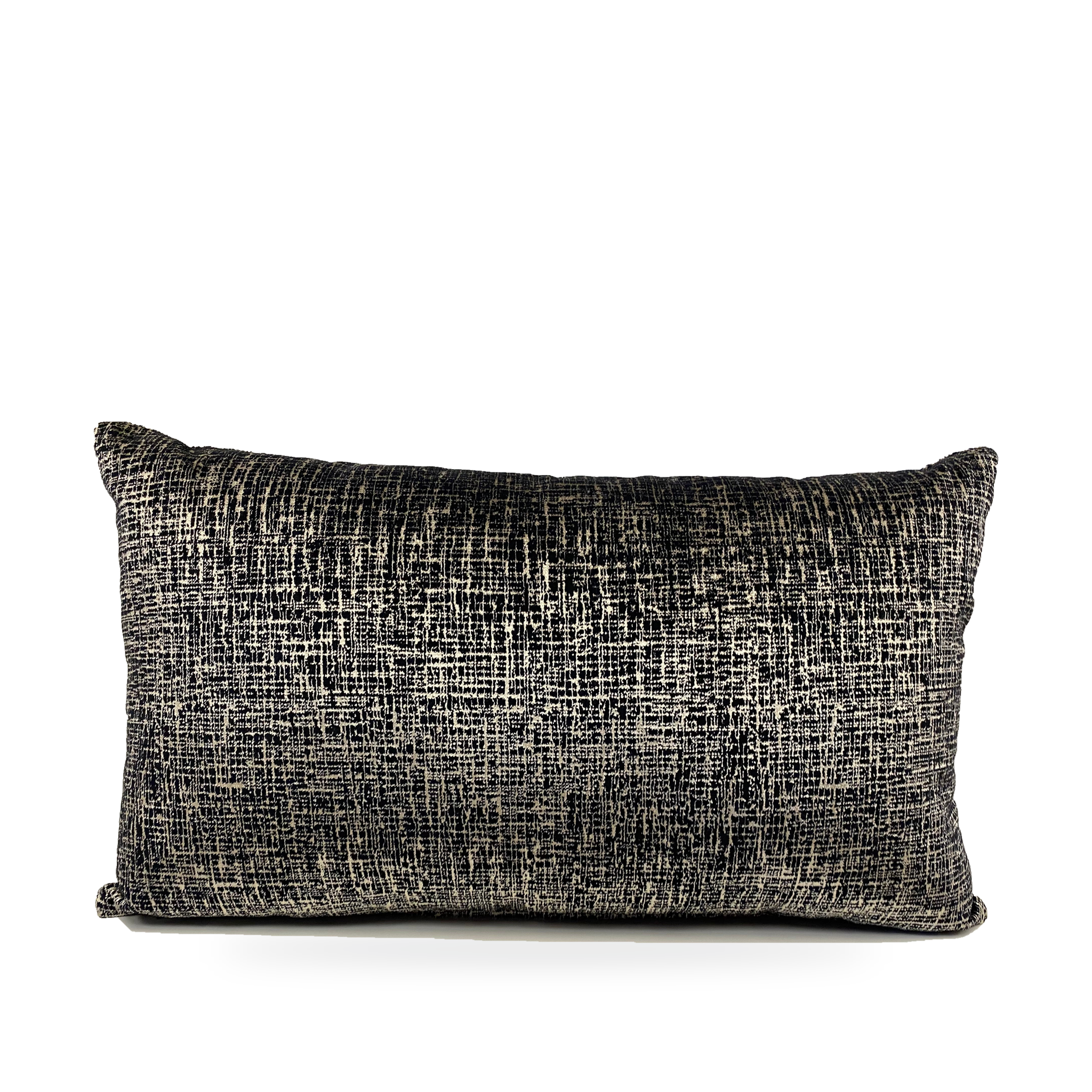 Luxury Lumbar Pillow – 24" × 14" – Bristol Black