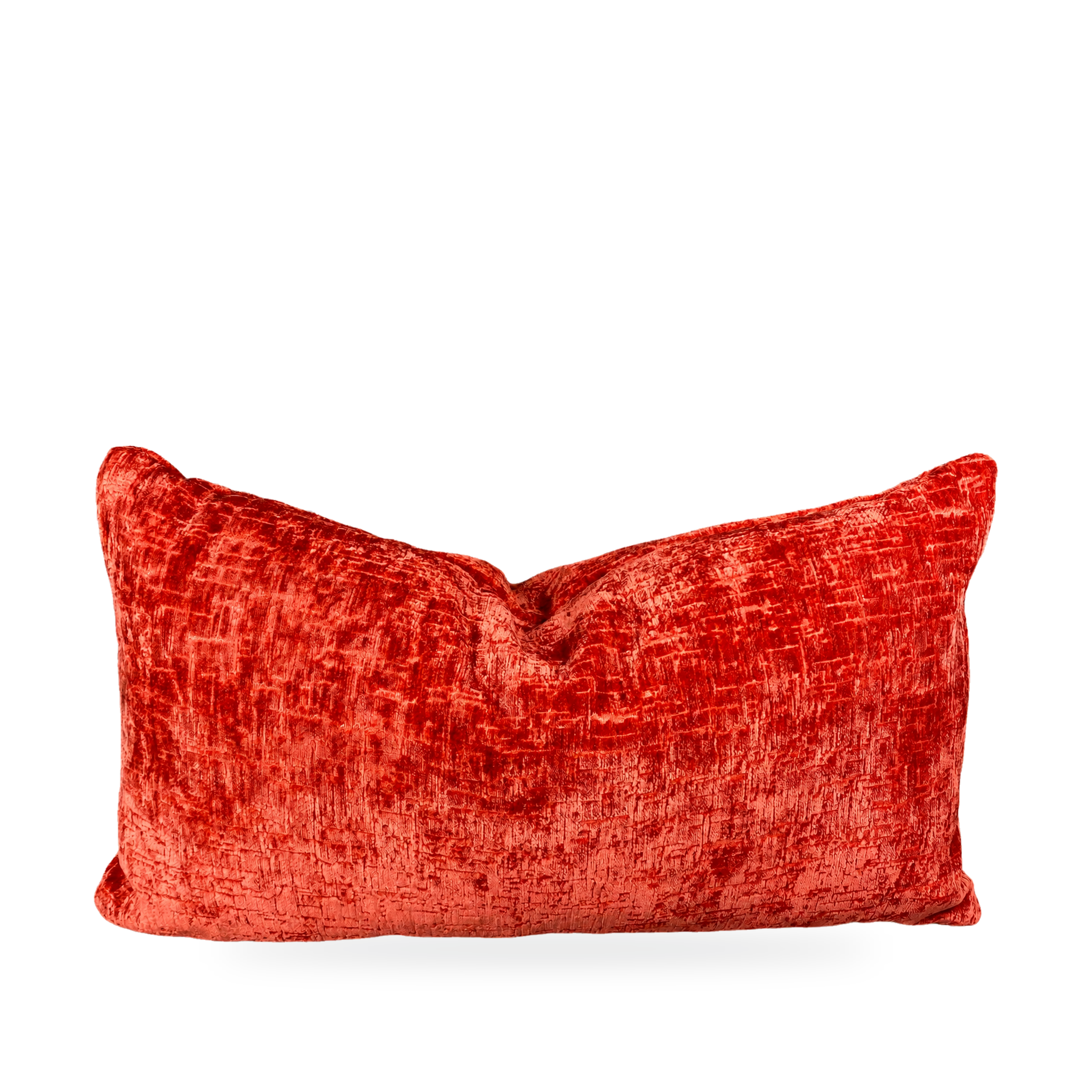 Luxury Lumbar Pillow – 24" × 14" – Felicity Coral