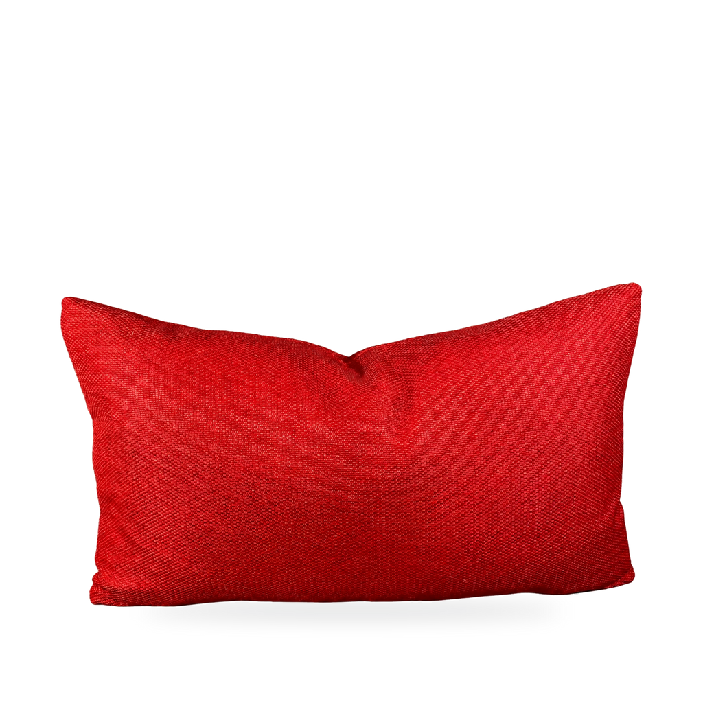 Aristocrat Scarlet – 24" × 14" Luxury Lumbar Pillow