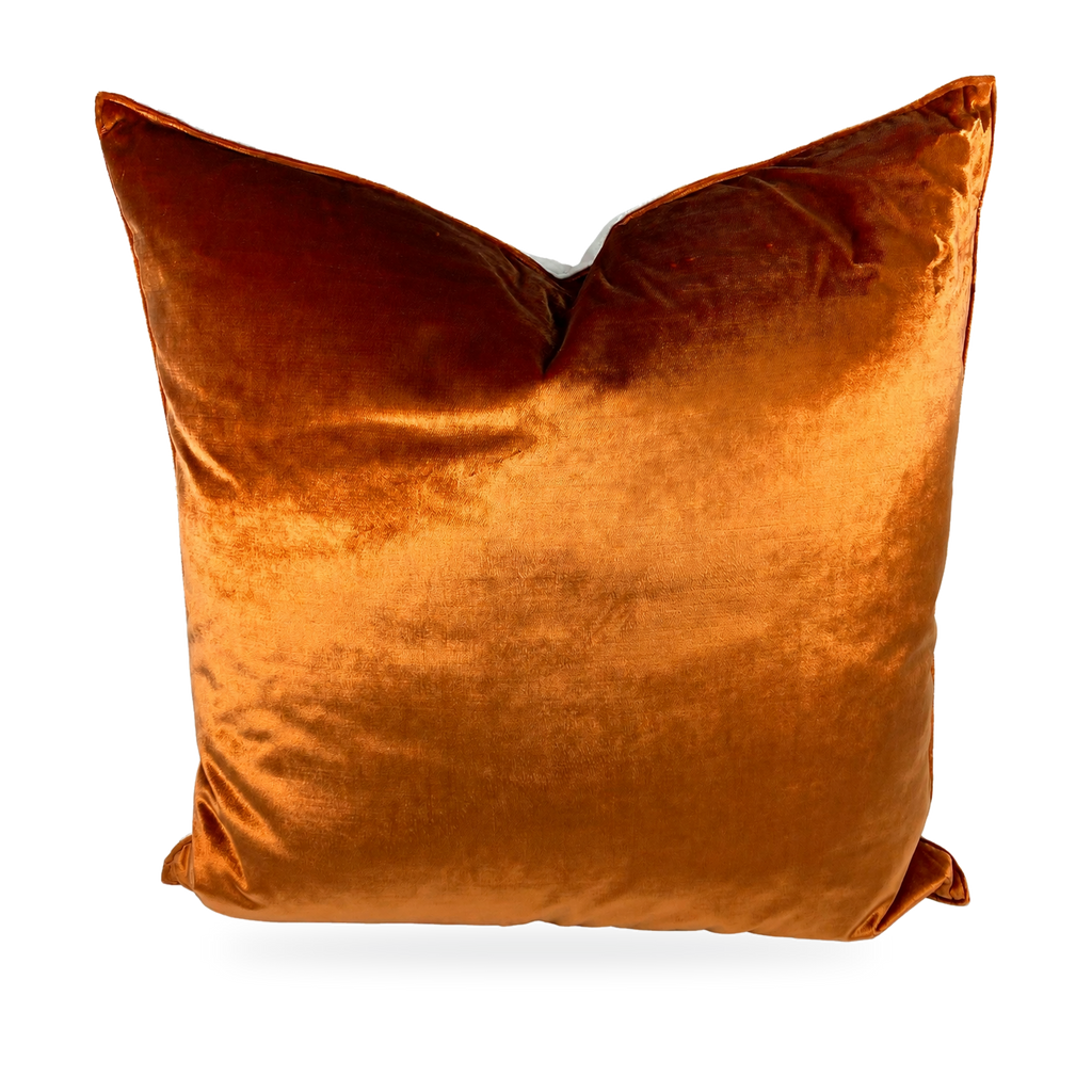 Iridescence Orange & Silver – 24" × 24" Luxury Square Pillow