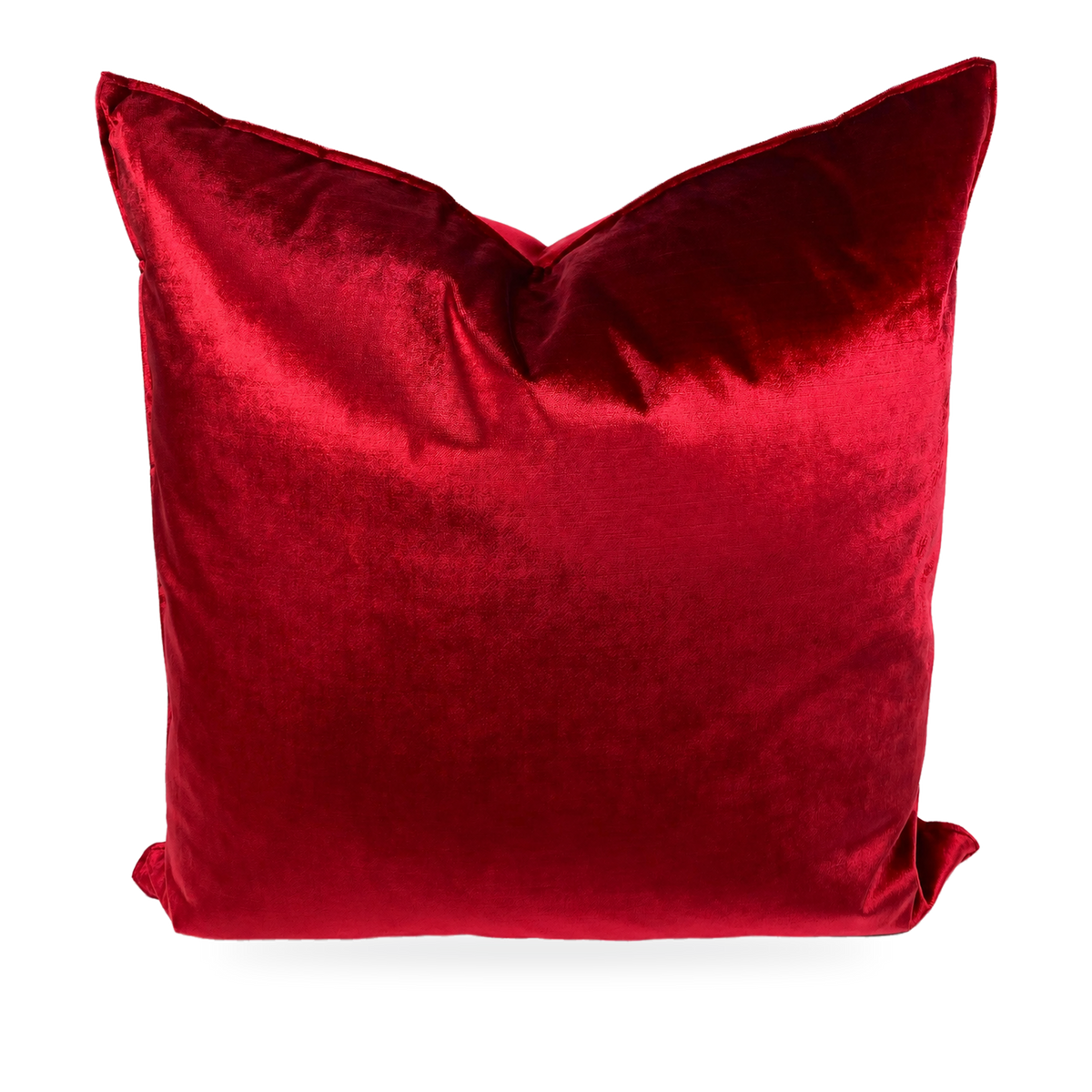Iridescence Double Front Ruby – 24" × 24" Luxury Square Pillow