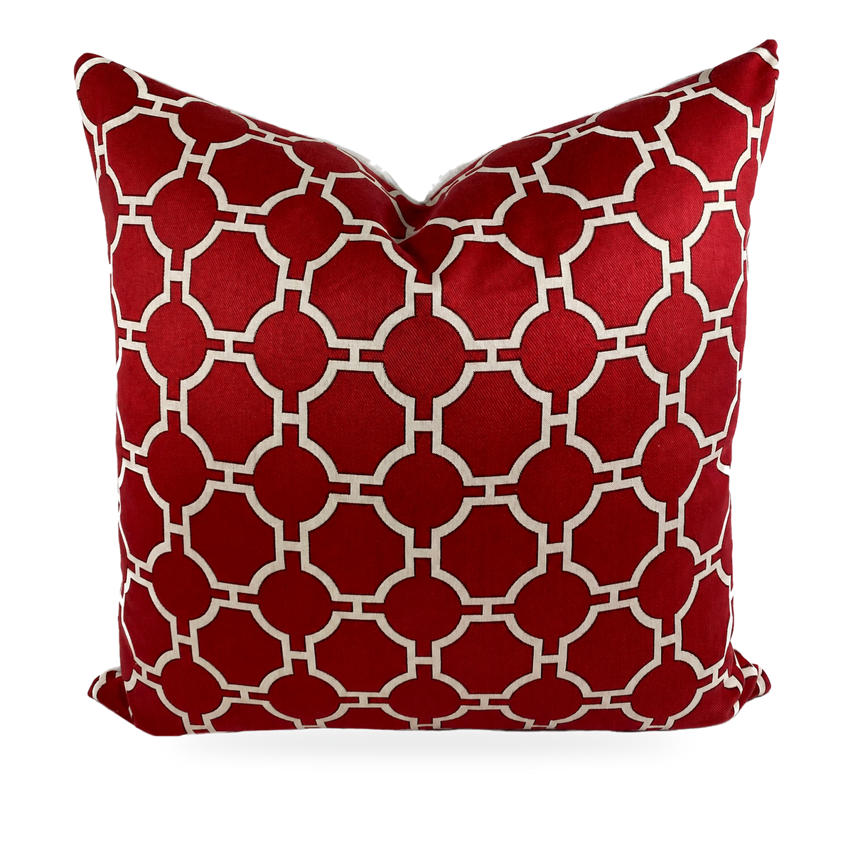Kinder Red – 24" × 24" Luxury Square Pillow