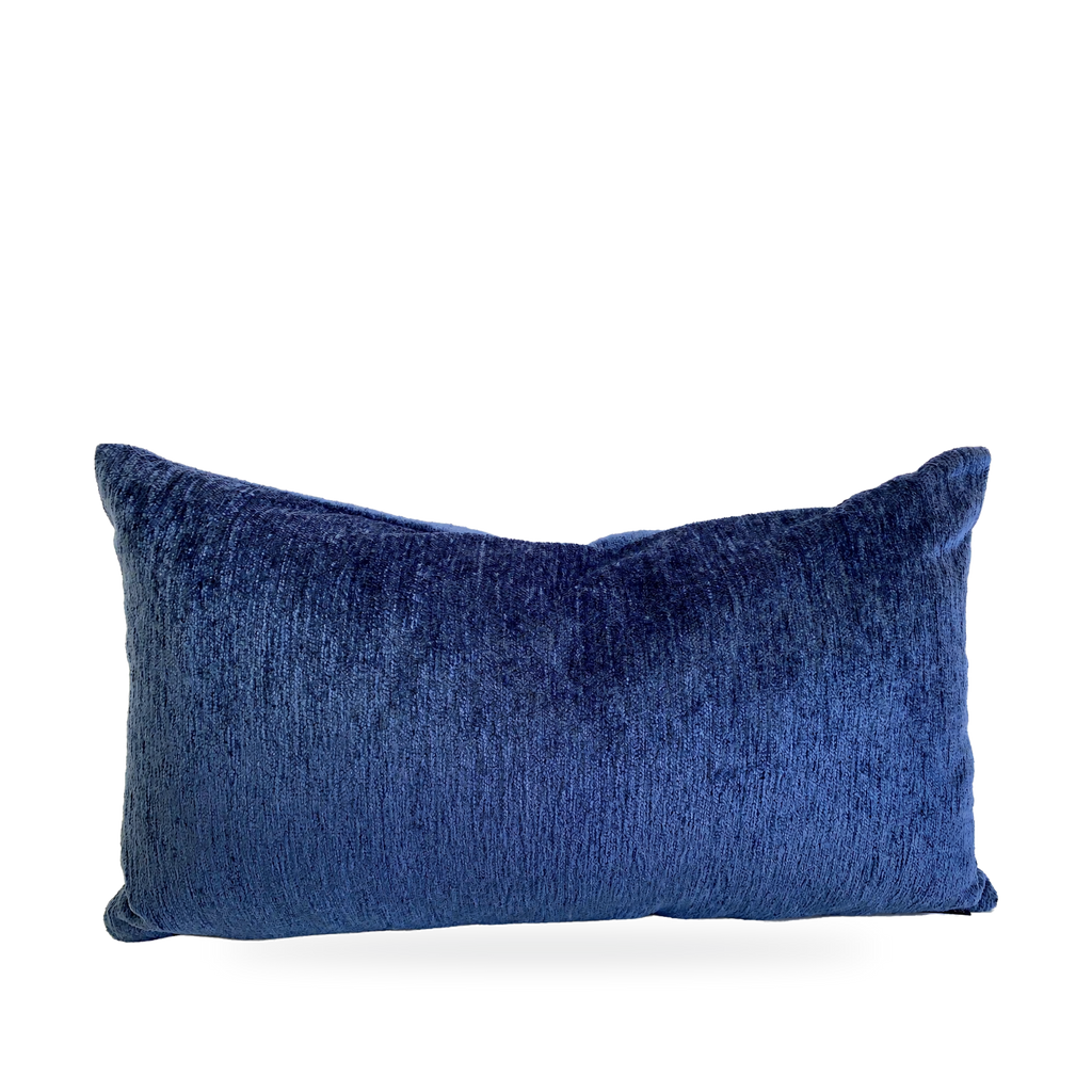 Cuddle Indigo – 24" × 14" Luxury Lumbar Pillow