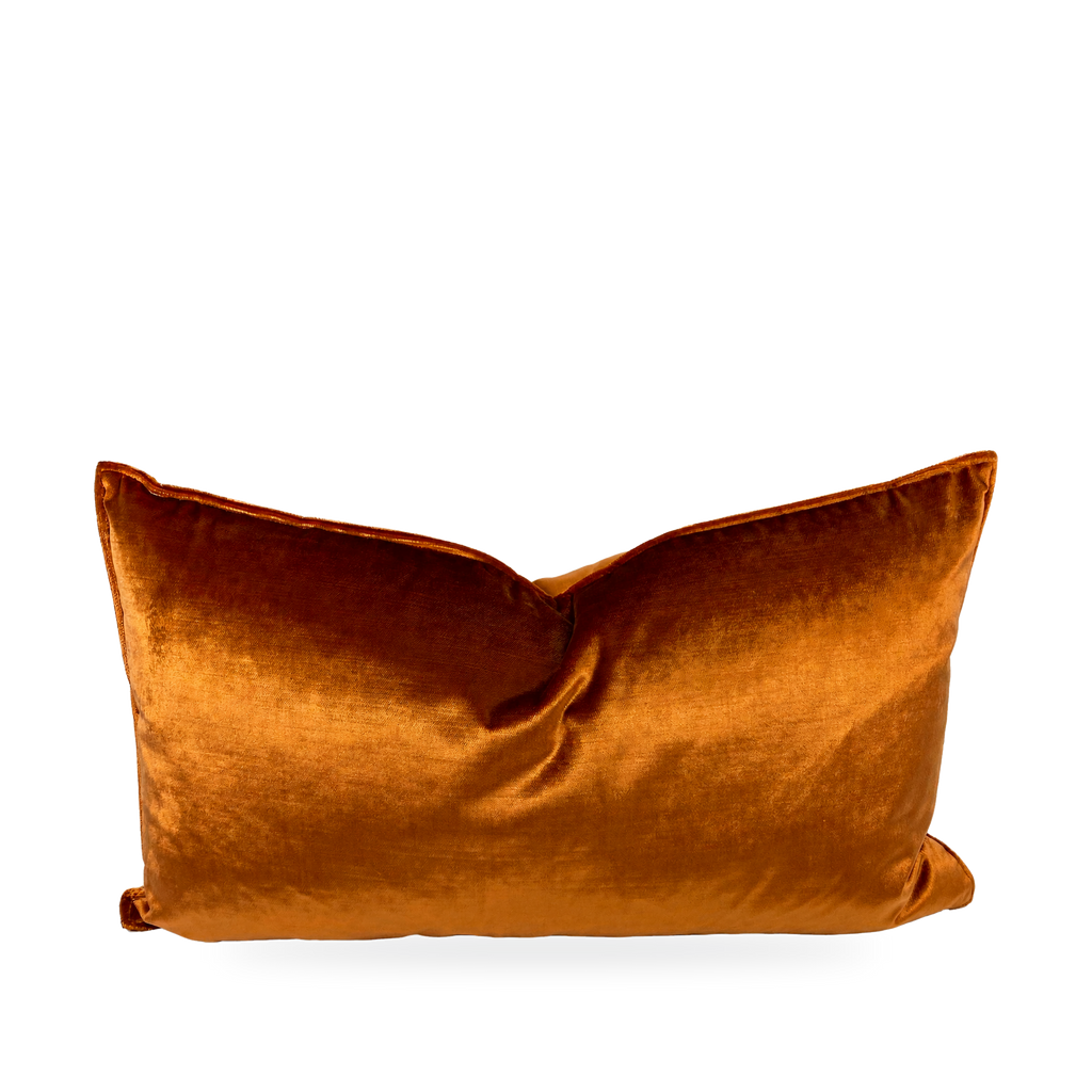 Iridescence Orange (Double Front) – 24" × 14" Luxury Lumbar Pillow