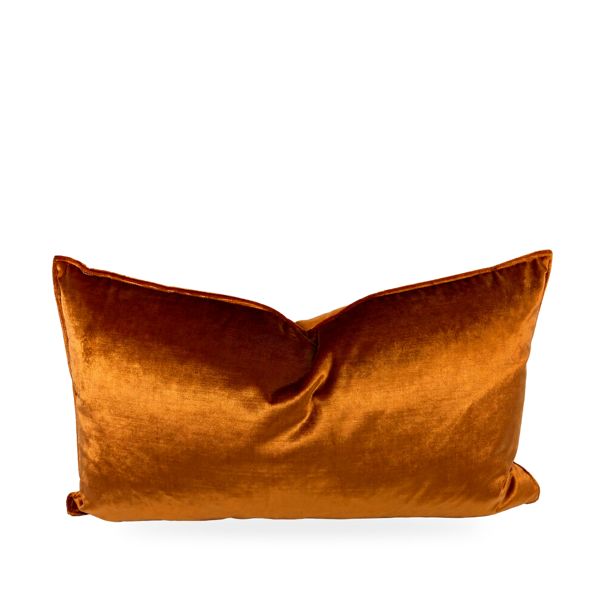 Iridescence Double Front Orange – 24" × 14" Luxury Lumbar Pillow