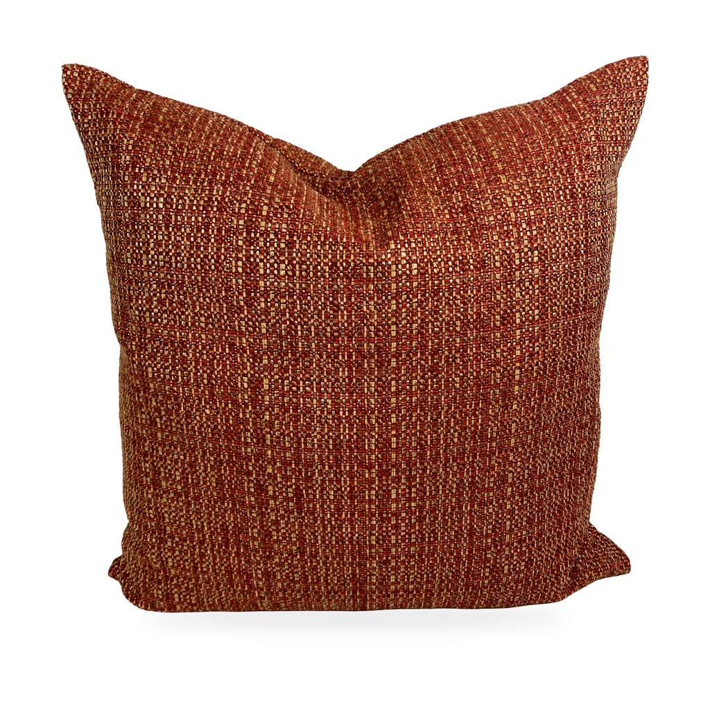 Jackie O Cinnabar – 24" × 24" Luxury Square Pillow