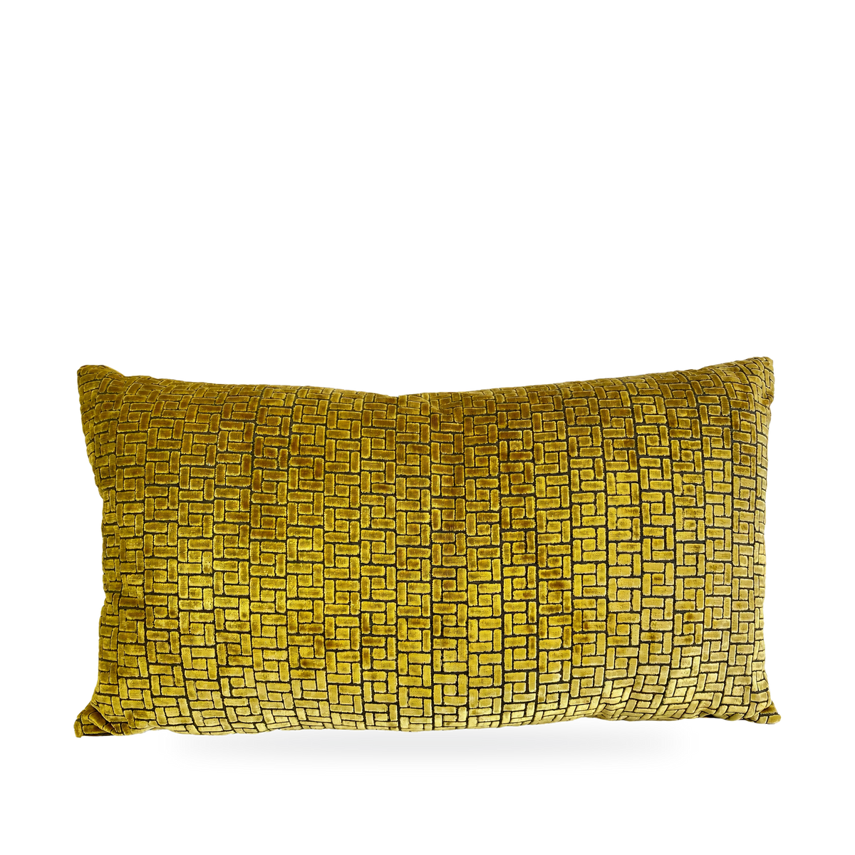 Luxury Lumbar Pillow – 24" × 14" – Jenga Gold