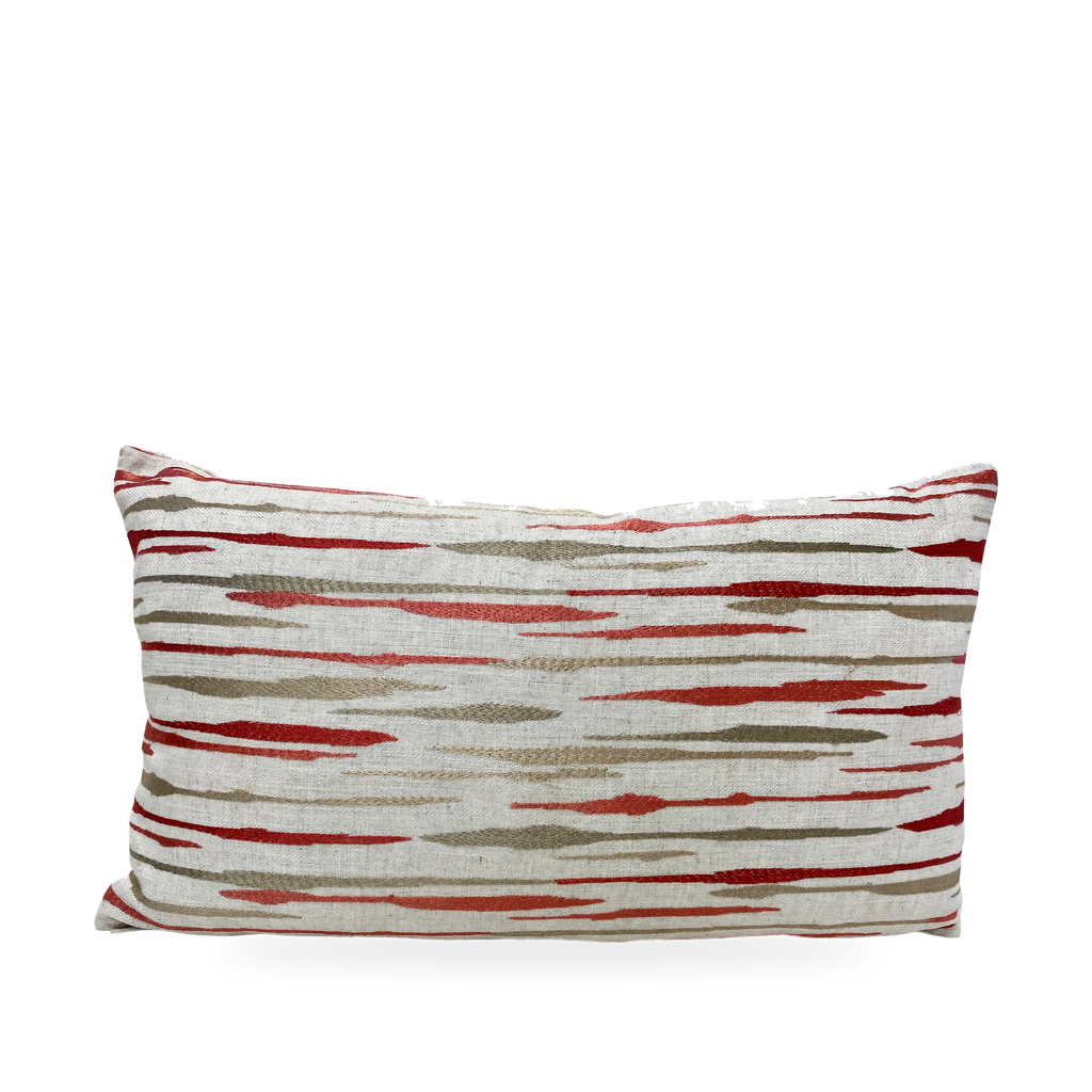 Marcus Coral – 24" × 14" Luxury Lumbar Pillow