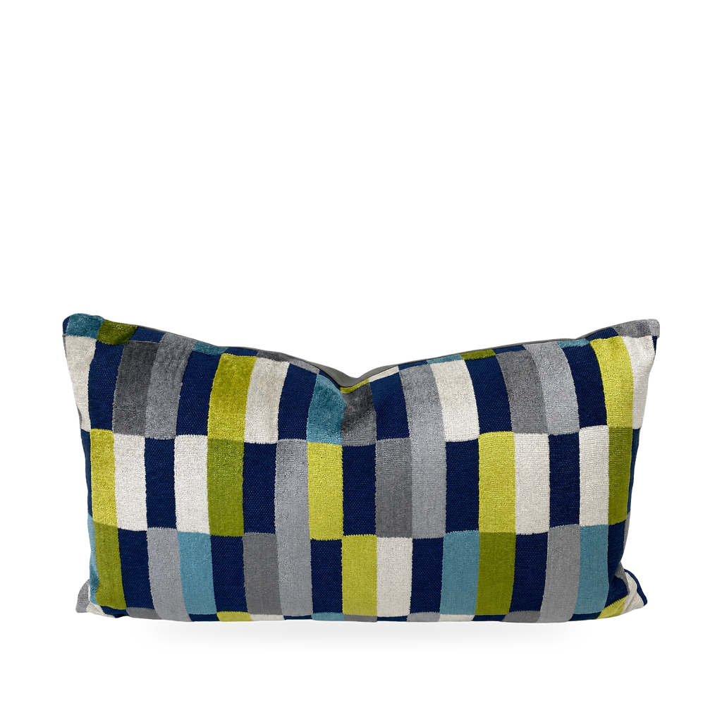 Mod Pop Mosaic – 24" × 14" Luxury Lumbar Pillow