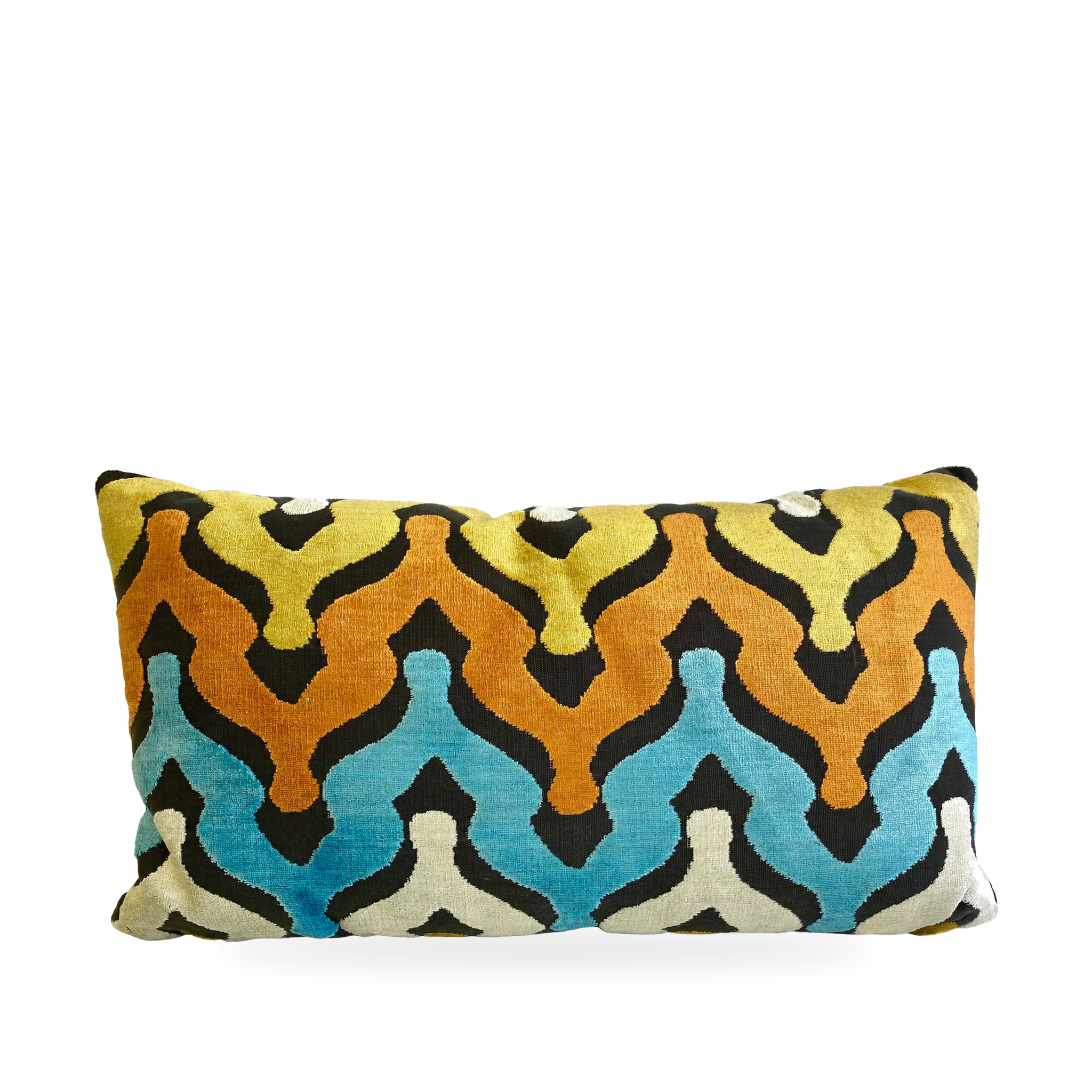 Luxury Lumbar Pillow – 24" × 14" – Monroe Carnival