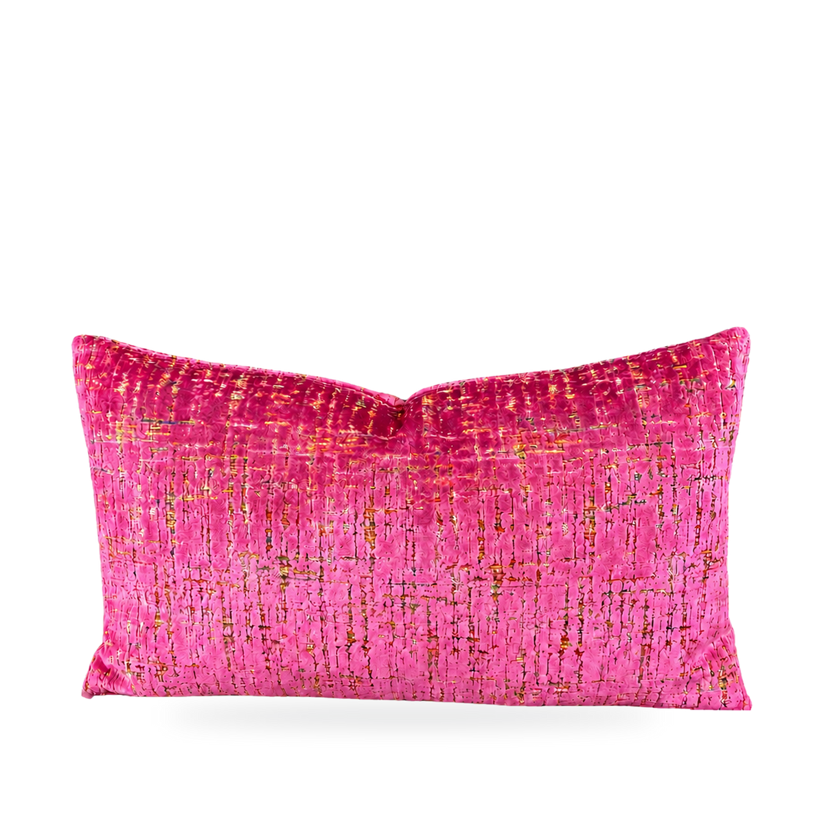 Luxury Lumbar Pillow – 24" × 14" – Moonstruck Fuchsia
