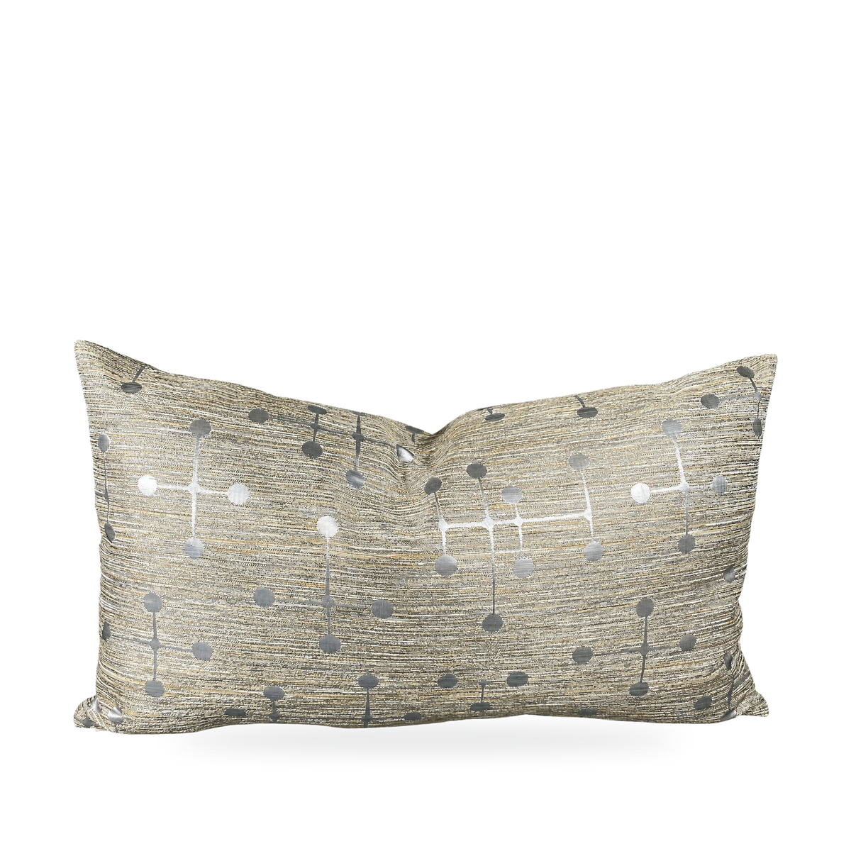 Morse Silver – 24" × 14" Luxury Lumbar Pillow
