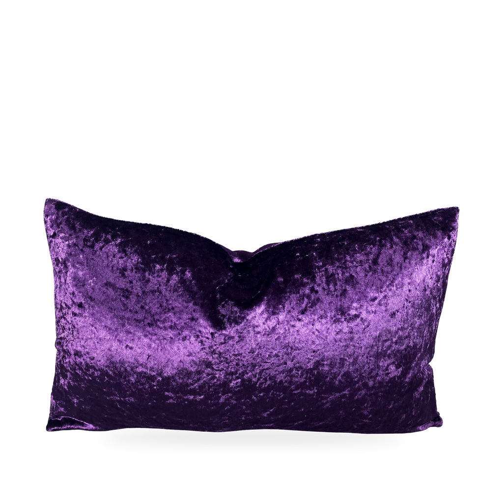 Plum Crazy Purple – 24" × 14" Luxury Lumbar Pillow