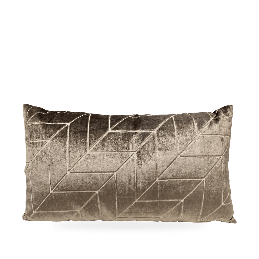 Villa Mocha – 24" × 14" Luxury Lumbar Pillow