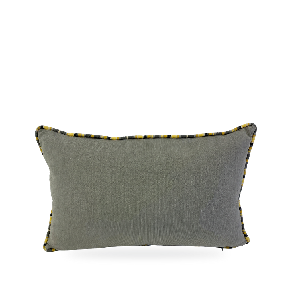 Seville Thunder – 22" × 12" Luxury Outdoor Lumbar Pillow