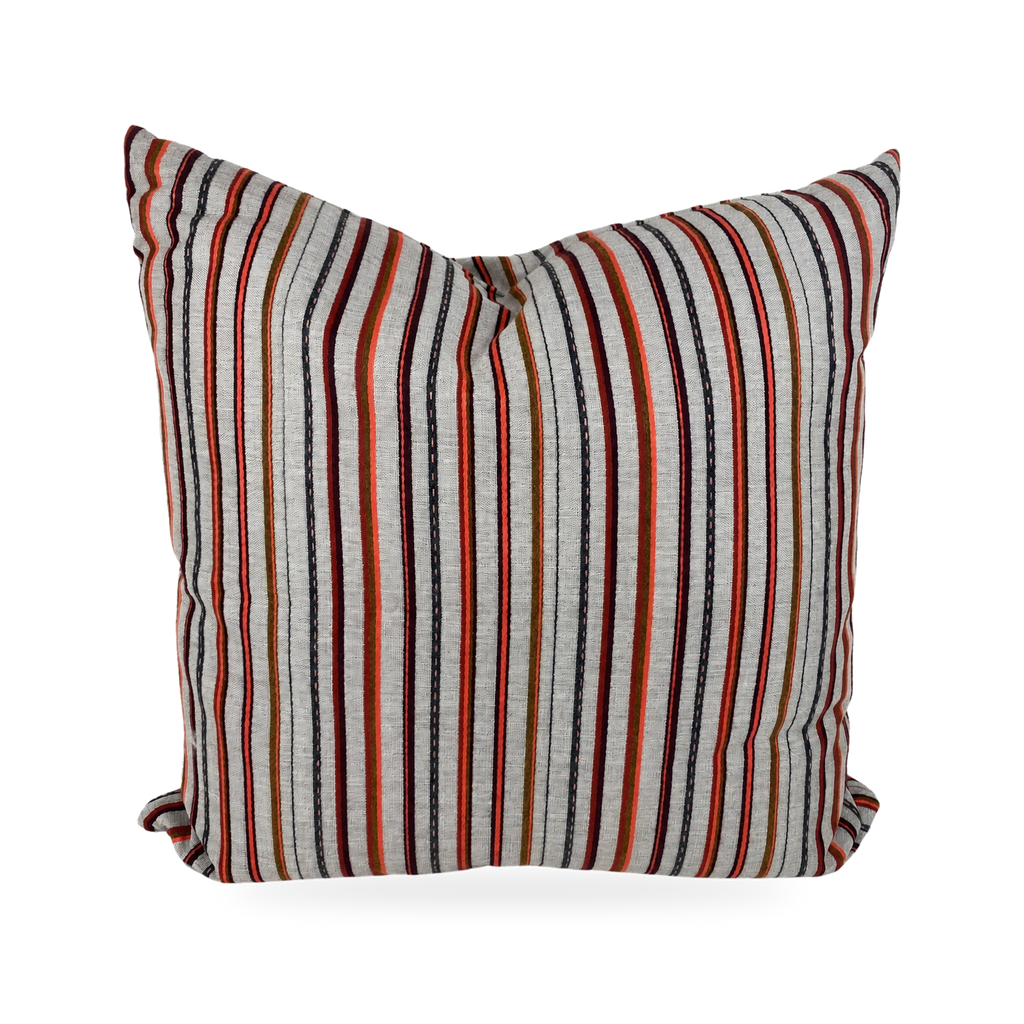 Cullen Garnet – 22" × 22" Luxury Outdoor Square Pillow