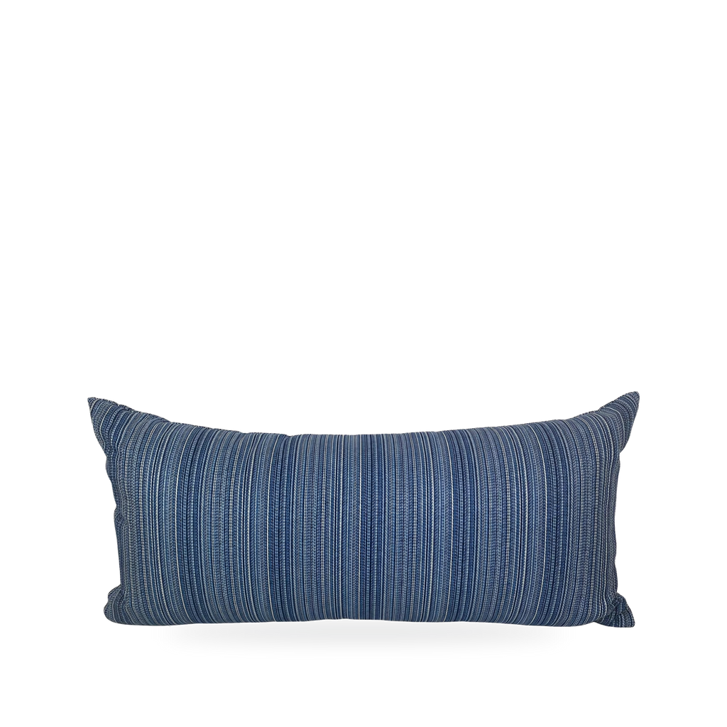 Jinga Blue – 22" × 12" Luxury Outdoor Lumbar Pillow