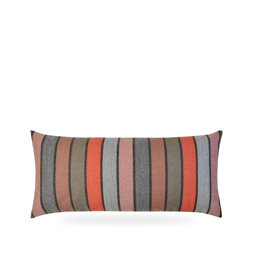 Lucy Papaya – 22" × 12" Luxury Outdoor Lumbar Pillow