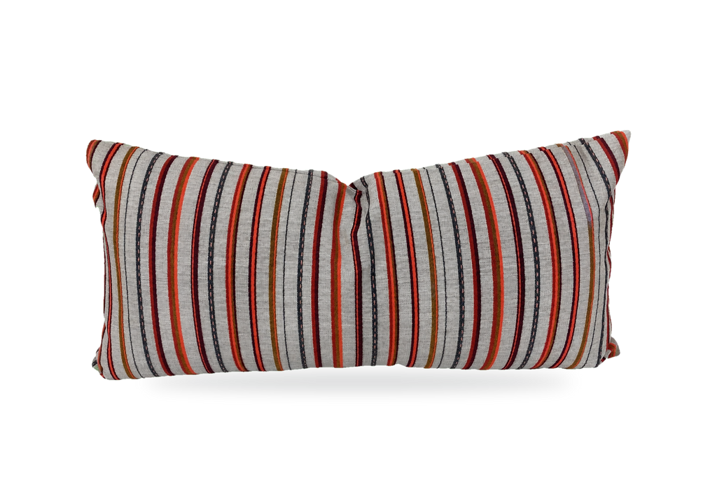Cullen Garnet – 22" × 12" Luxury Outdoor Lumbar Pillow