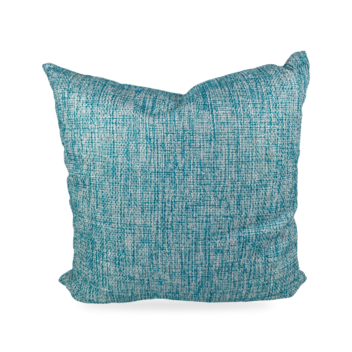Double Trouble Turquoise – 22" × 22" Luxury Outdoor Square Pillow