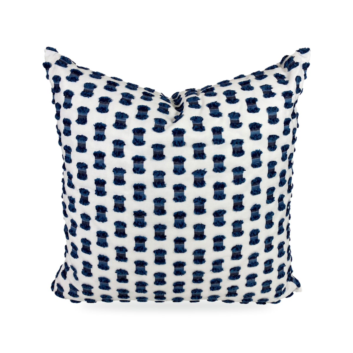 Fifi Indigo – 22" × 22" Luxury Outdoor Square Pillow