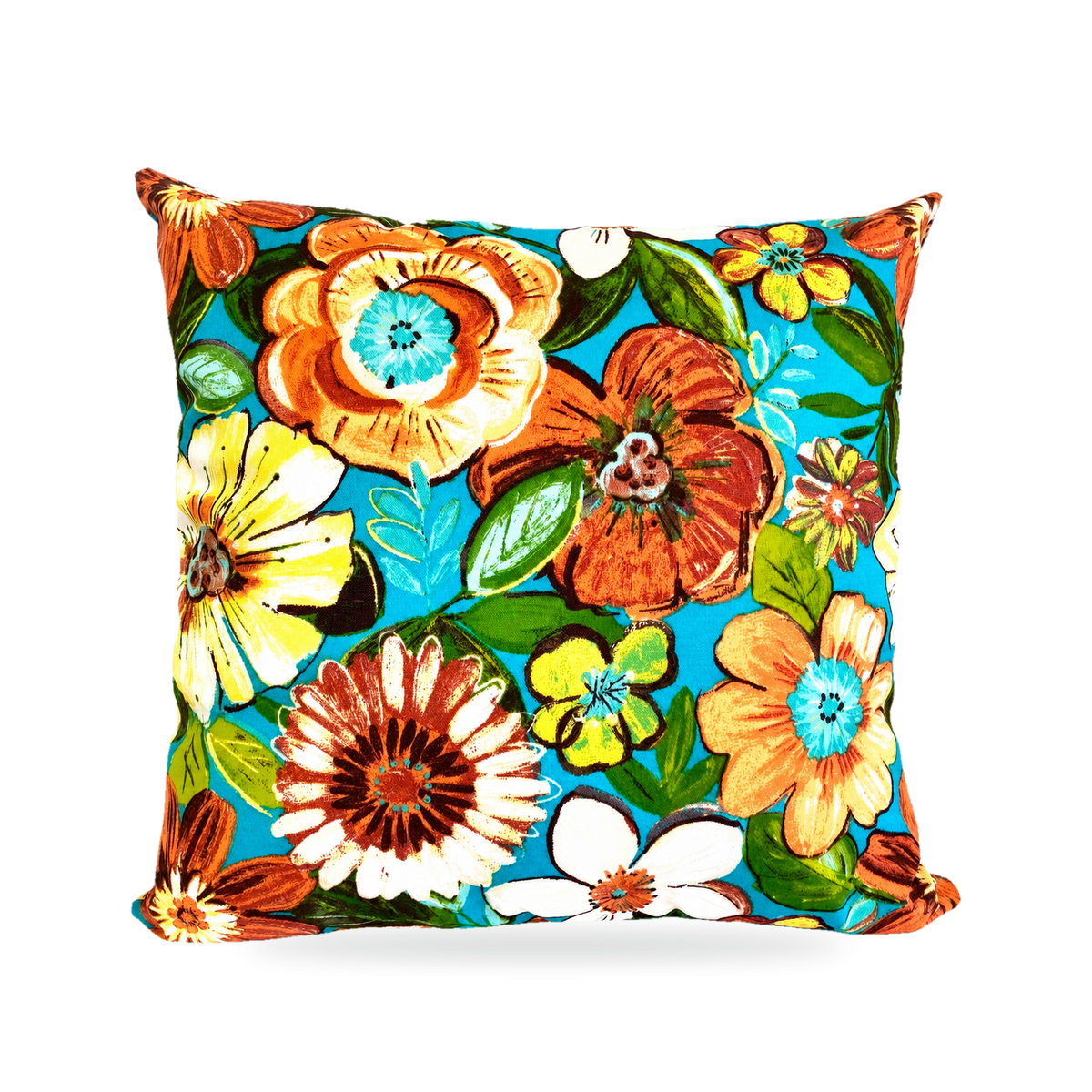 Saint Kitts Tropical – 22" × 22" Luxury Outdoor Square Pillow