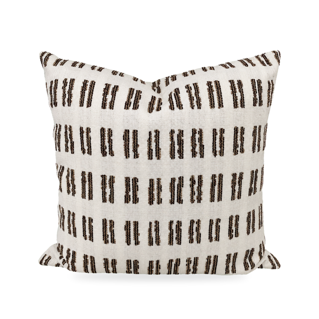 Saybrook Natural – 22" × 22" Luxury Outdoor Square Pillow