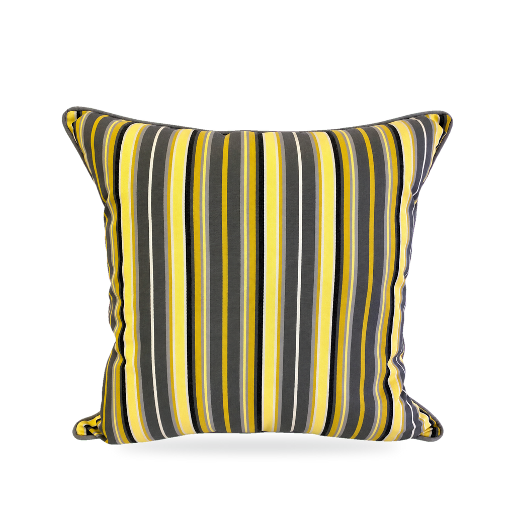 Seville Stripe – 22" × 22" Luxury Outdoor Square Pillow