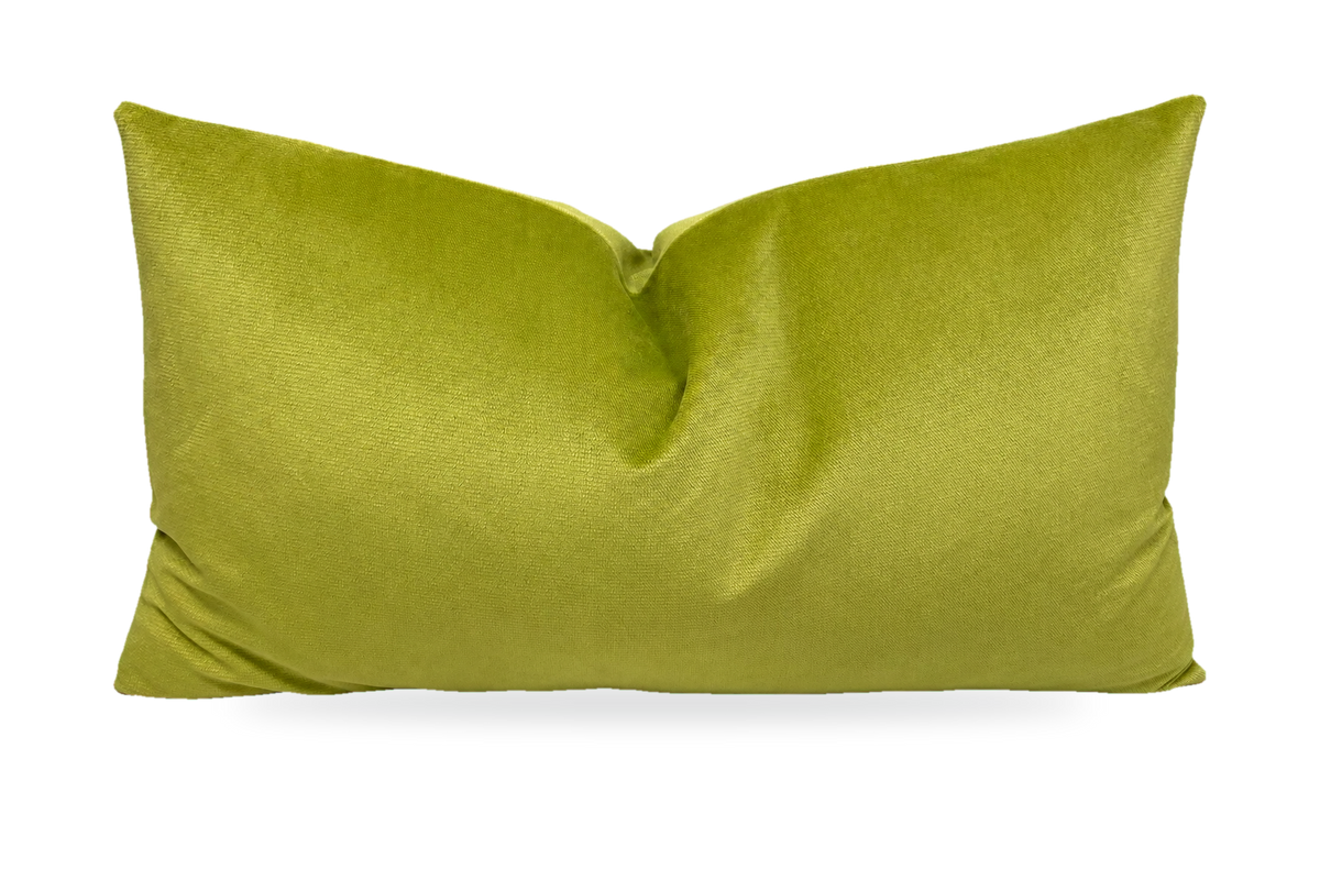 Belvedere Lime – 24" × 14" Luxury Lumbar Pillow