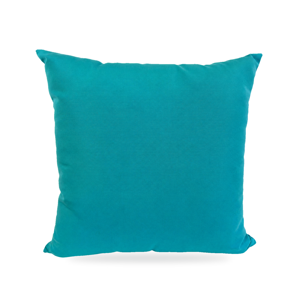 Saint Kitts Aqua – 22" × 22" Luxury Outdoor Square Pillow