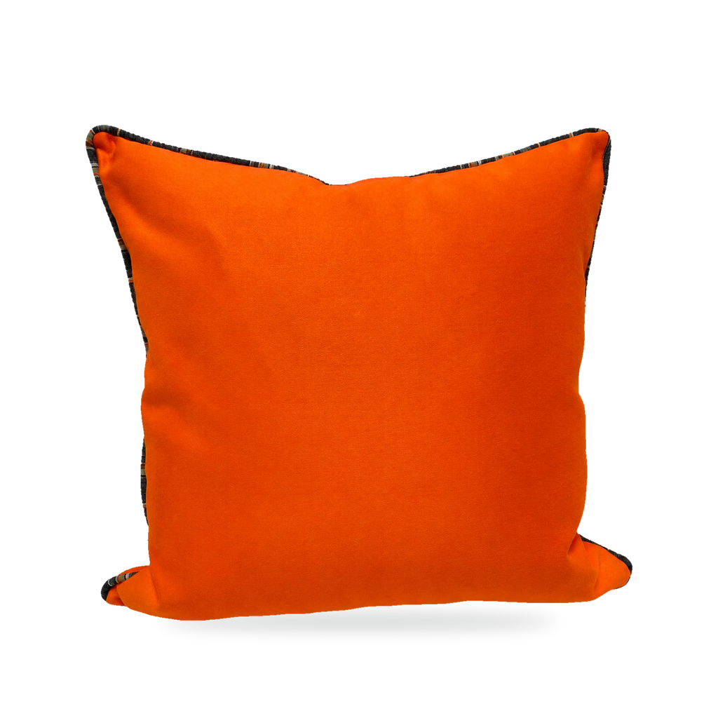 Vallauris Orange – 22" × 22" Luxury Outdoor Square Pillow