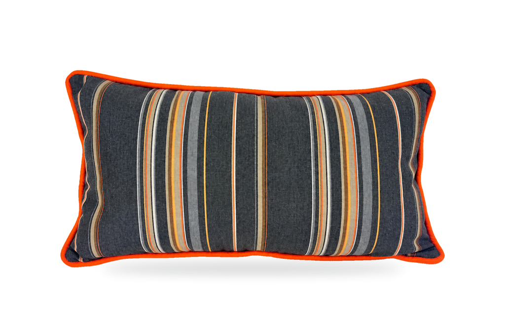 Vallauris Sunset – 22" × 12" Luxury Outdoor Lumbar Pillow