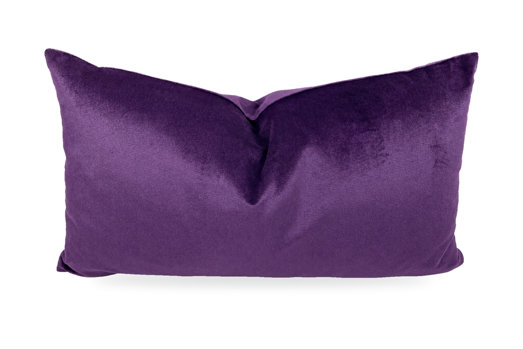 Belvedere Amethyst – 24" × 14" Luxury Lumbar Pillow