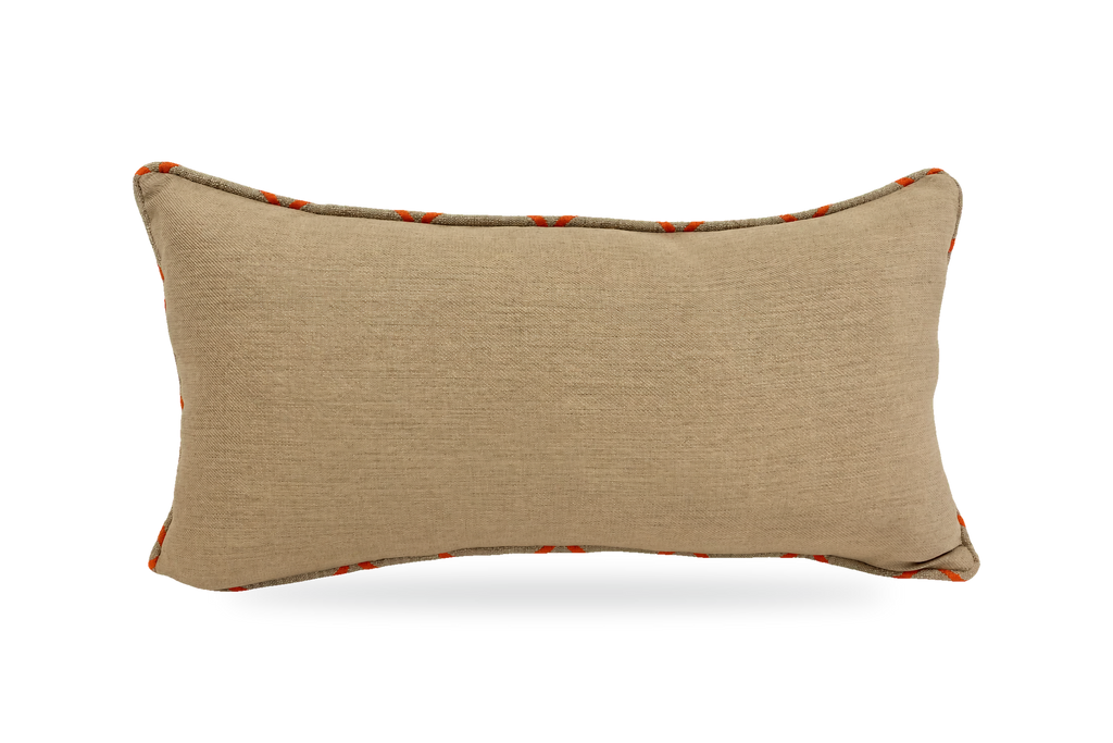 Casbar Sand – 22" × 12" Luxury Outdoor Lumbar Pillow